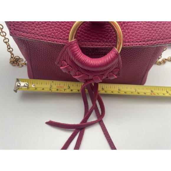 Bush Princess Leather Purse Pink Fuschia Handmade in Kenya Shoulder Bag - Picture 7 of 11